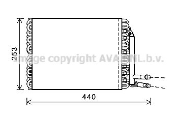 AVA QUALITY COOLING Испаритель, кондиционер REV096